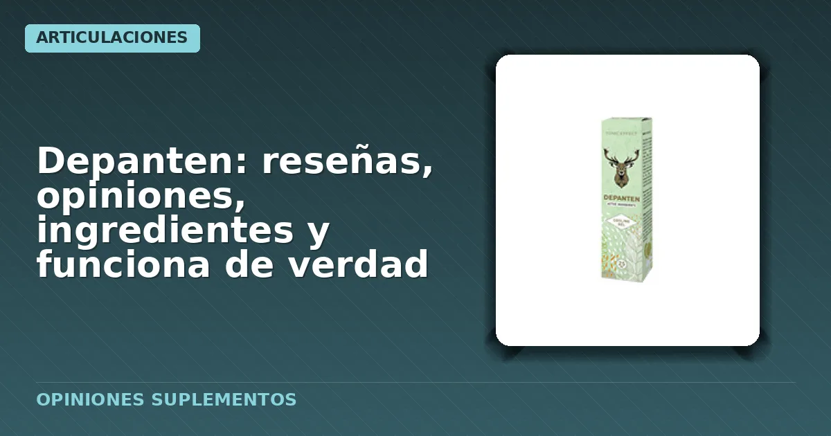 Envase del gel Depanten
