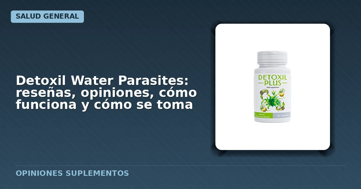 Frasco gotero del suplemento Detoxil Water Parasites