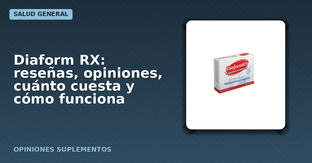 Paquete cápsulas suplementarias Diaform RX