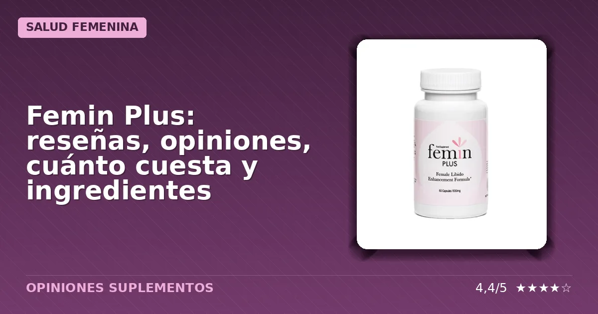 Paquete del suplemento femenino Femin Plus