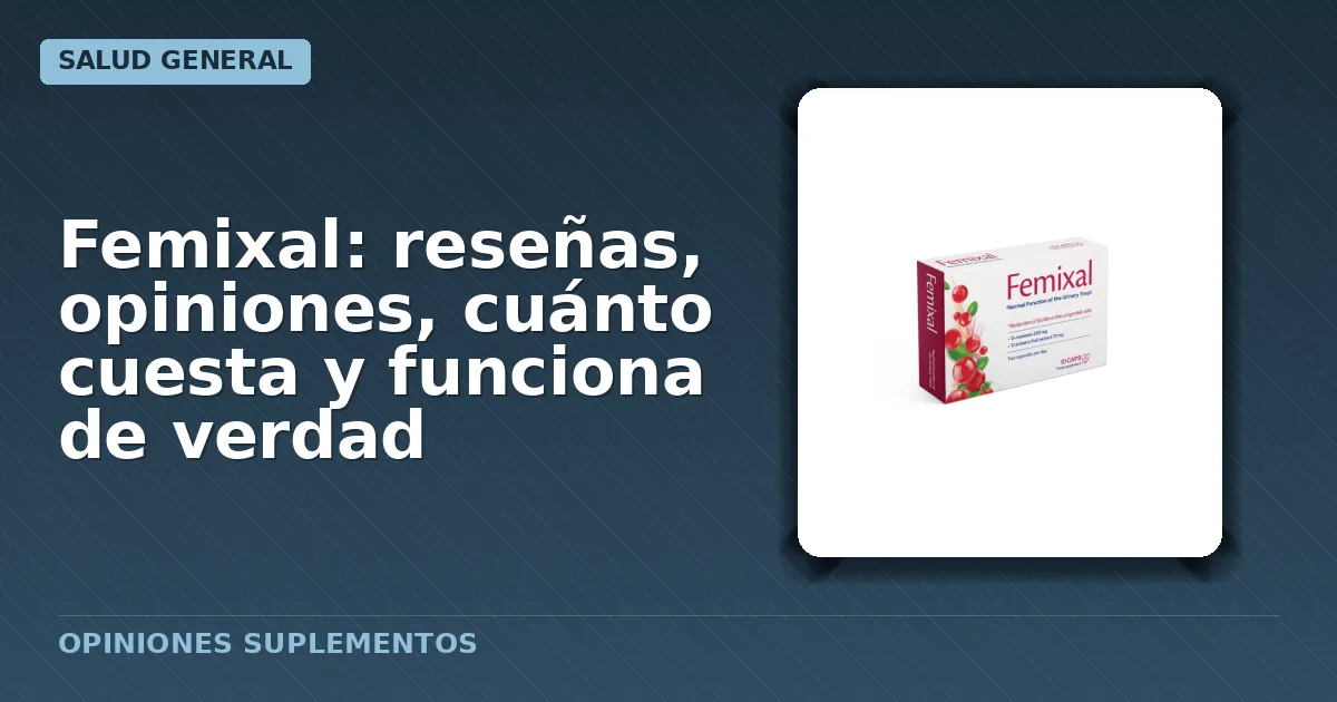 Caja packaging original cápsulas Femixal