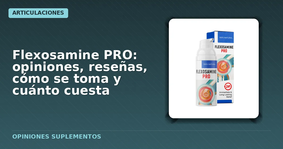Envase tubo gel Flexosamine PRO articulaciones
