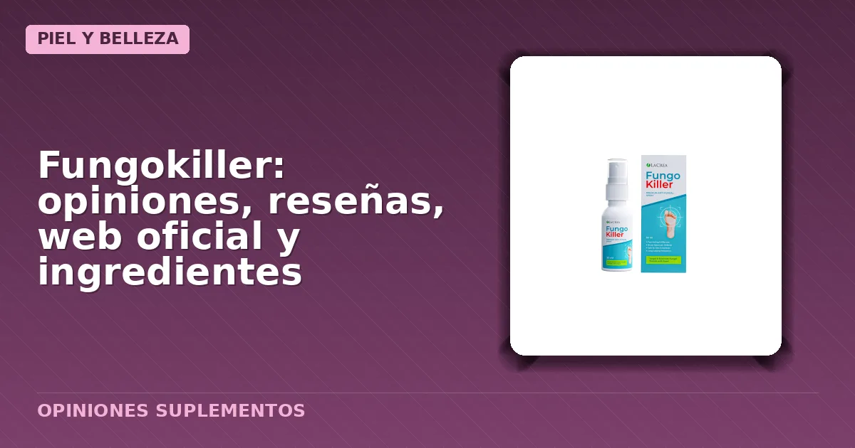 Envase spray fungicida Fungokiller para uñas