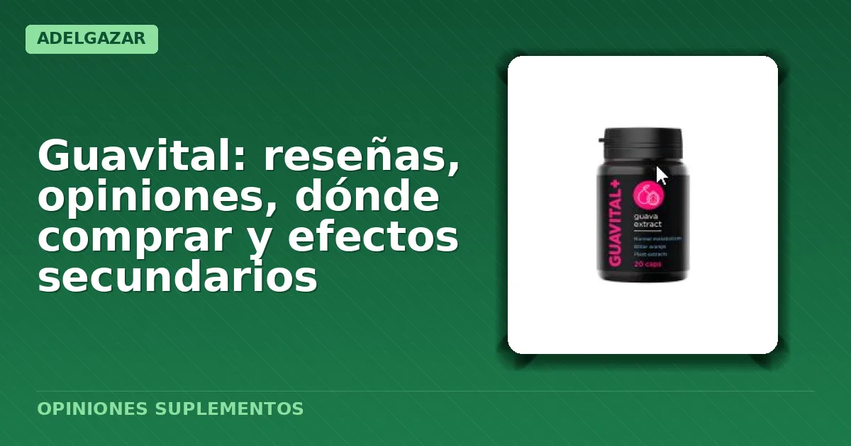 Paquete original de cápsulas Guavital