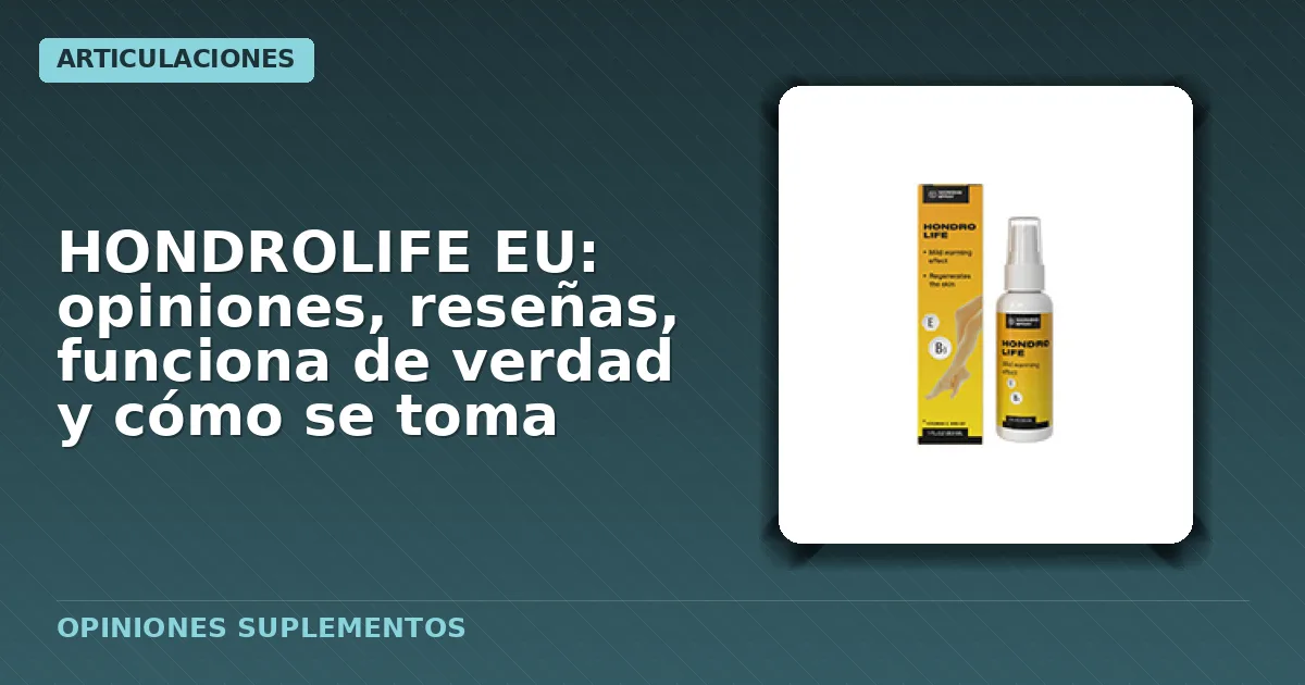 Envase aerosol spray HONDROLIFE EU articulaciones