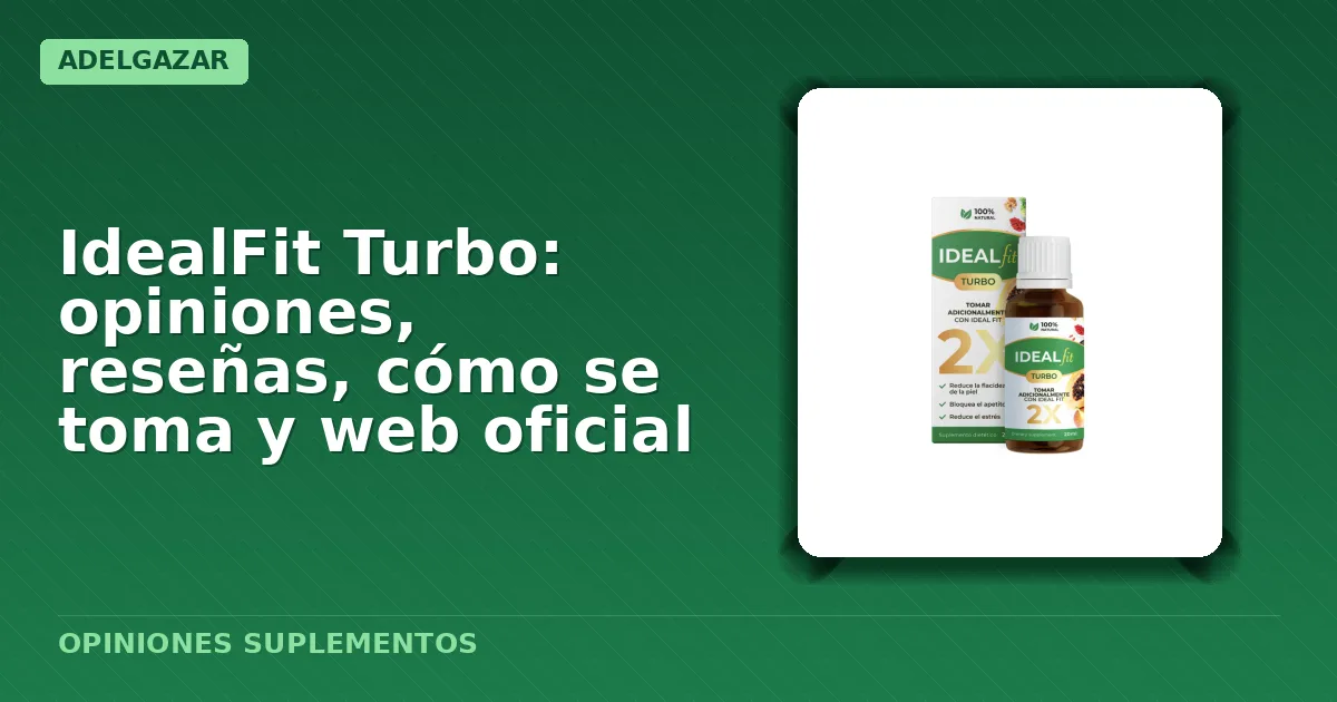 Paquete del suplemento polvoso IdealFit Turbo