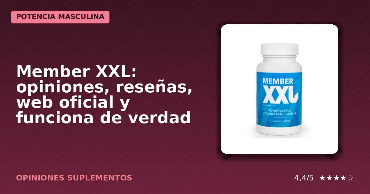 Paquete original del producto suplementario masculino Member XXL