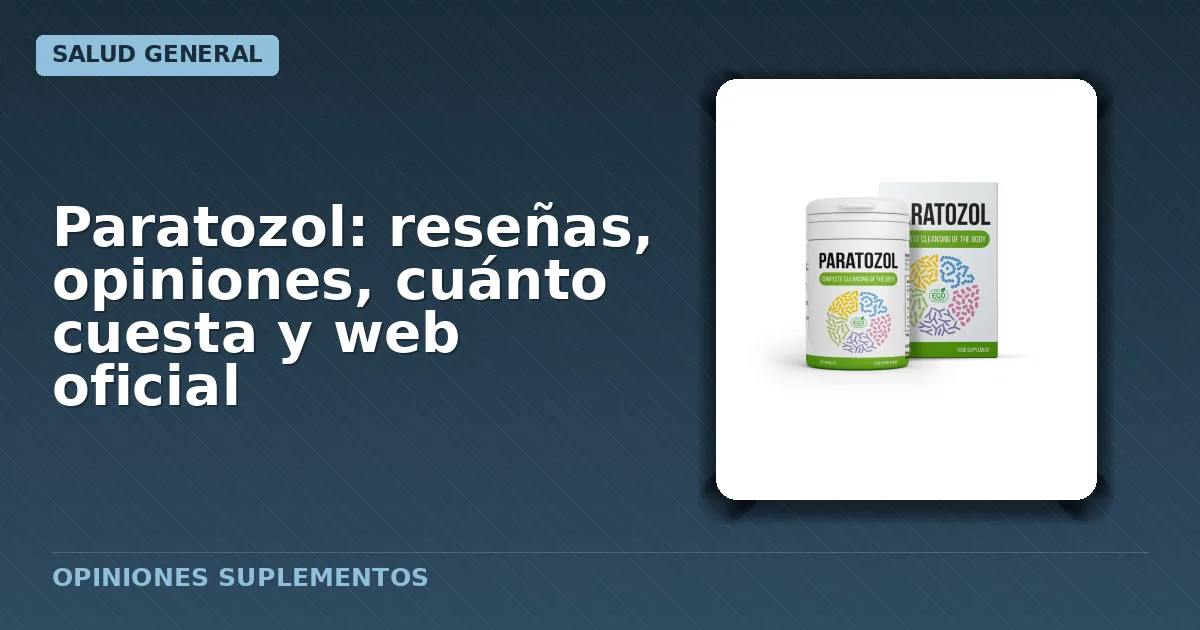 Frasco gotero del suplemento natural Paratozol