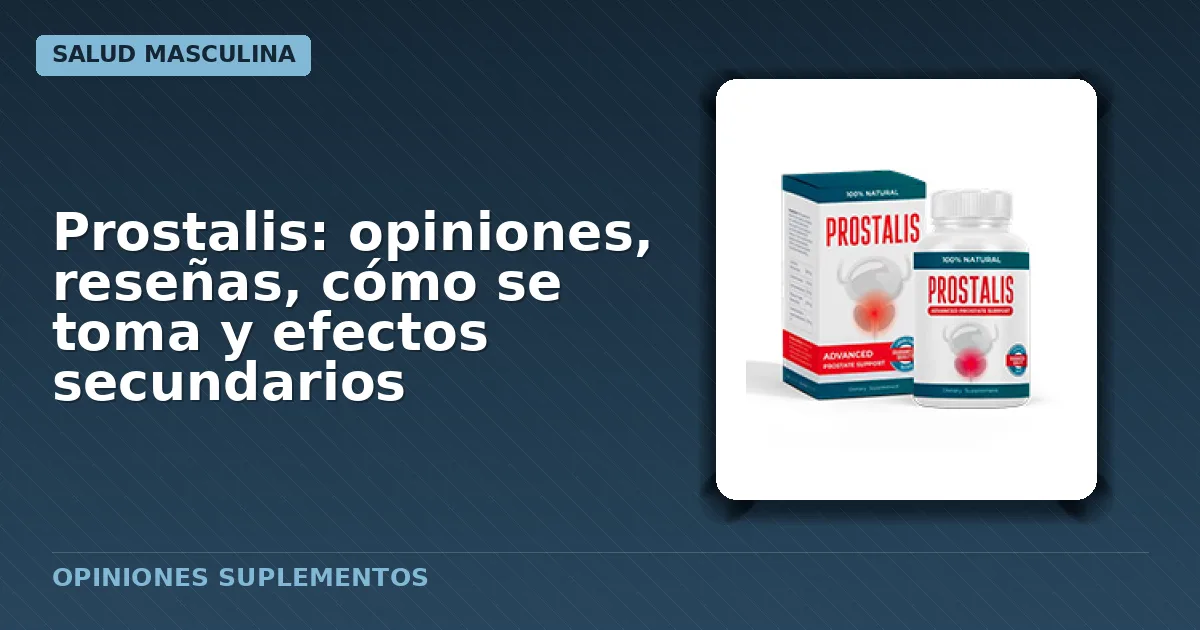 Caja del suplemento Prostalis formato cápsulas